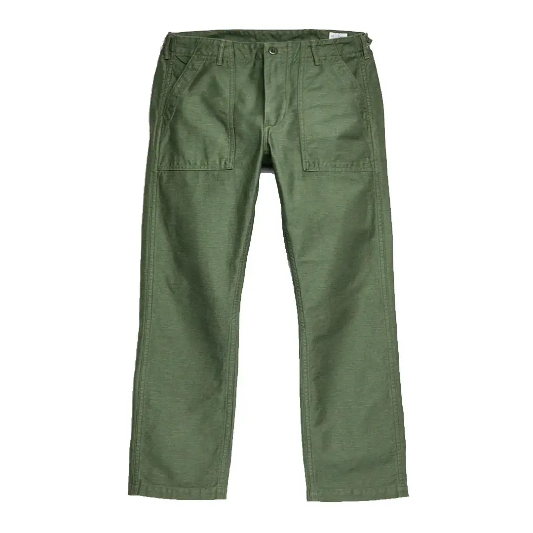 OrSlow-Slim-Fatigue-Pants-in-Army-Front.webp OrSlow Slim Fatigue Pants in Army - Image 1