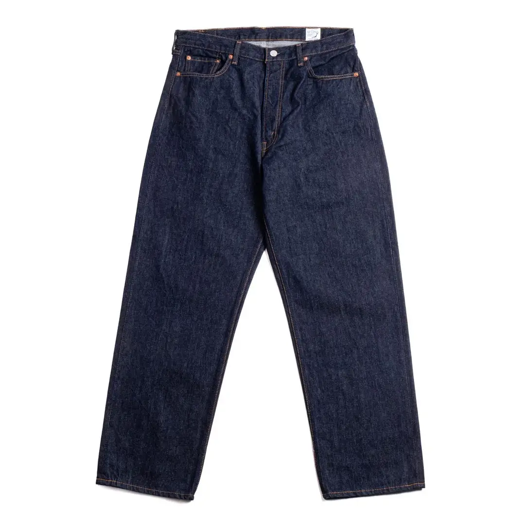 Orslow-1010w-Dads-Fit-Denim-Pant-Rinsed-Front.webp Orslow (1010w) Dad’s Fit Denim Pant Rinsed - Image 1