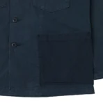 orSlow Herringbone Twill Contrast Pocket Overshirt – Navy - Image 2