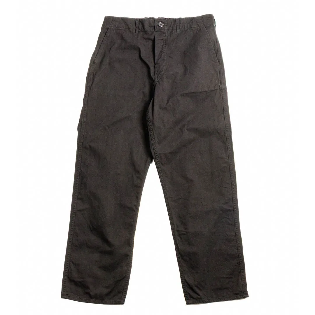 orSlow-LOT–5000-Original-Herringbone-French-Work-Pant-Black.webp orSlow (LOT–5000) Original Herringbone French Work Pant Black - Image 1