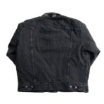 OrSlow 01-6105-D61SK – Organic Cotton Flannel Check Lining Type 3 Denim Jacket – Black Denim Stone - Image 2