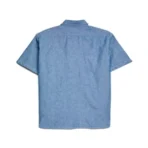 orSlow Vintage Fit SS Chambray Work Shirt in Indigo - Image 2